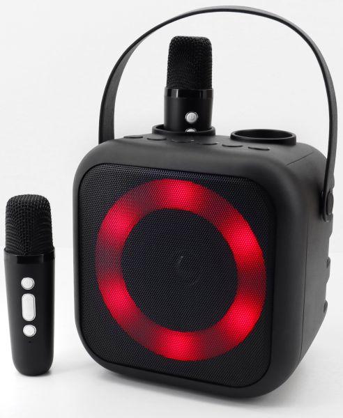 Actual product image Soundmaster BT2024SW Karaoke system Incl. microphone, rechargeable Black (Electrical connection)