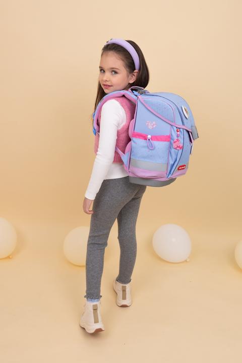 Actual product image Belmil Classy Plus Schulranzen Set 5teilig mit Brustgurt Lavende (19 l)