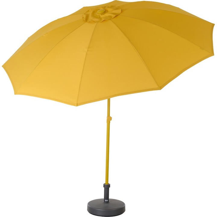 Actual product image Siena Garden Paolo centre pole parasol mustard Ø 270 cm (2.65 m)