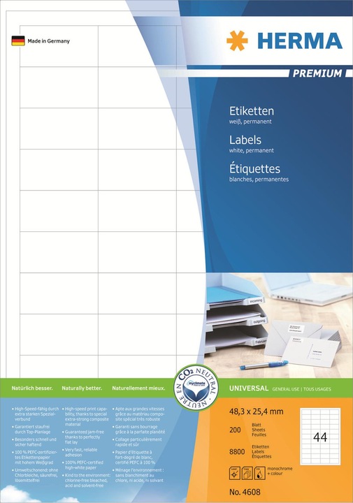 Produktbild Herma Universal Etiketten A4