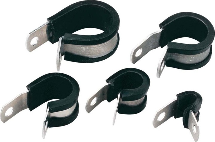 Actual product image HellermannTyton Cable p clip minium alloy 41.3 D black