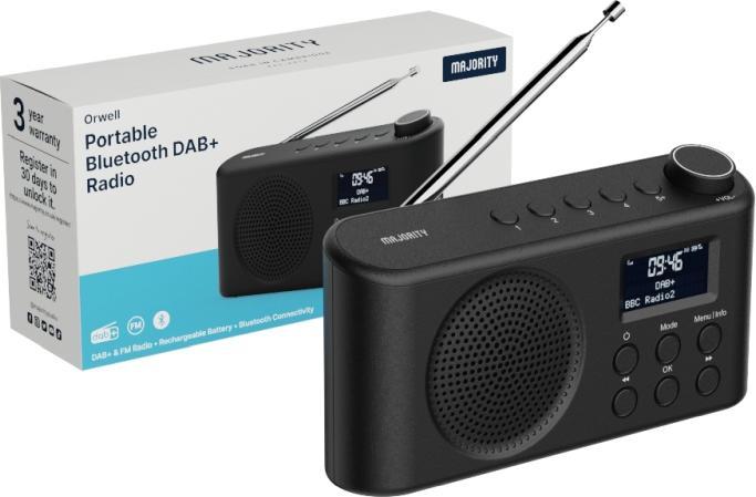 Produktbild Majority Orwell Valo (DAB+, FM, Bluetooth)