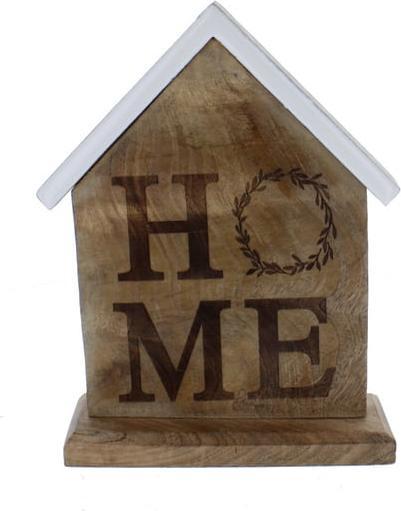 Actual product image MICA Living Decorative house - Home - made of wood - approx. 17 x 5.5 x 22 cm