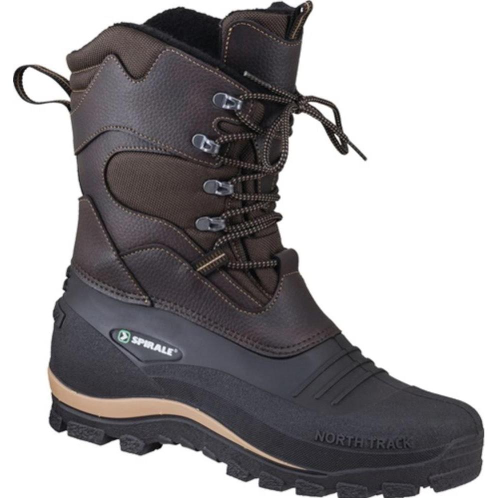 Spirale, Boots + Stiefel, Winter-Schnürstiefel Bernd Gr.44 braun/schwarz Nylon/PVC Webpelzfutter, Braun, (44)