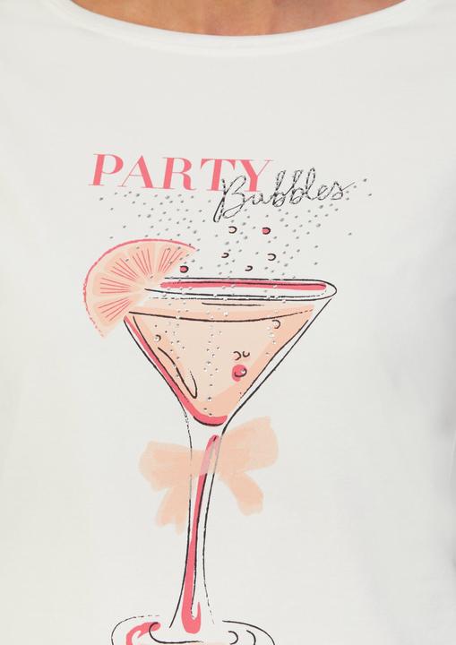 Immagine prodotto S.Oliver T-Shirt Jersey-T-Shirt mit Frontprint und Schmucksteinen (46)