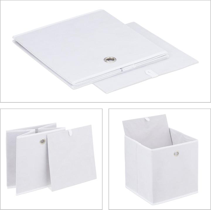 Image du produit Relaxdays 4x boîte de rangement (30 x 30 x 30 x 30 cm, 8.71 l)