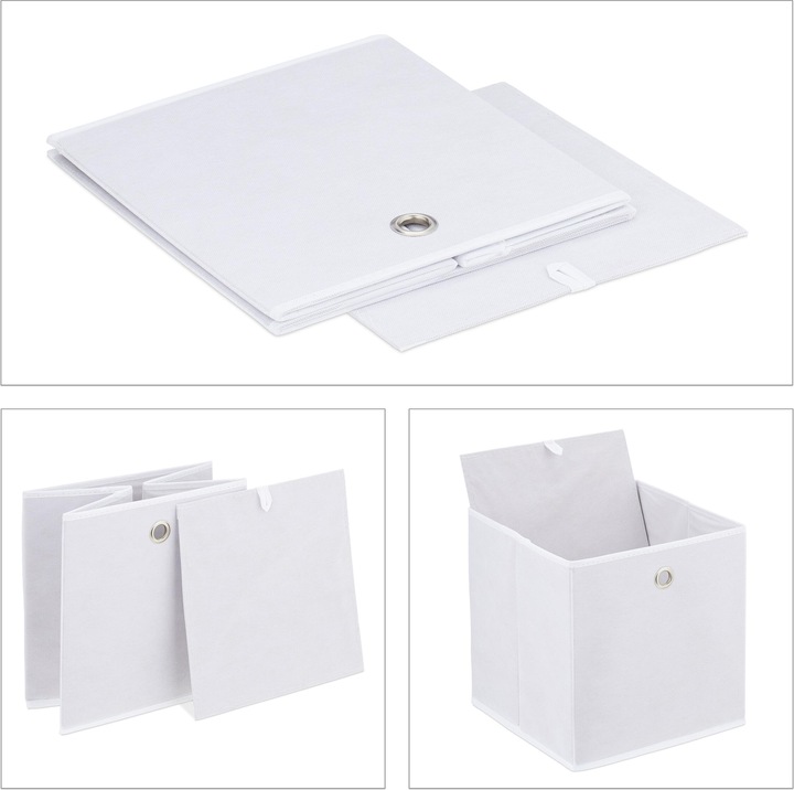 Actual product image Relaxdays 4x storage box (30 x 30 x 30 cm, 8.71 l)