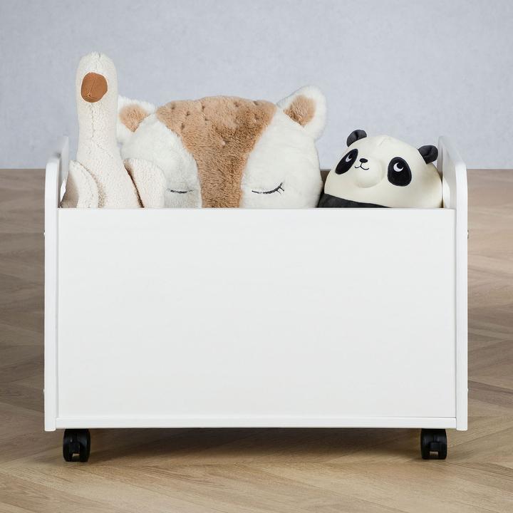Actual product image IDIMEX BENJAMIN solid wood toy box - white