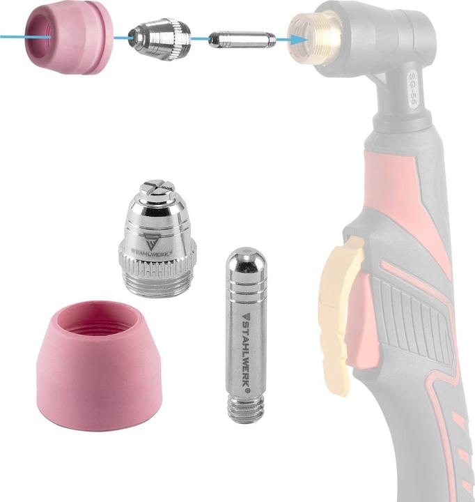 Produktbild Stahlwerk Plasmaschneidbrenner AG-60 / SG-55 Schlauchpaket 8 Meter bis 70A
