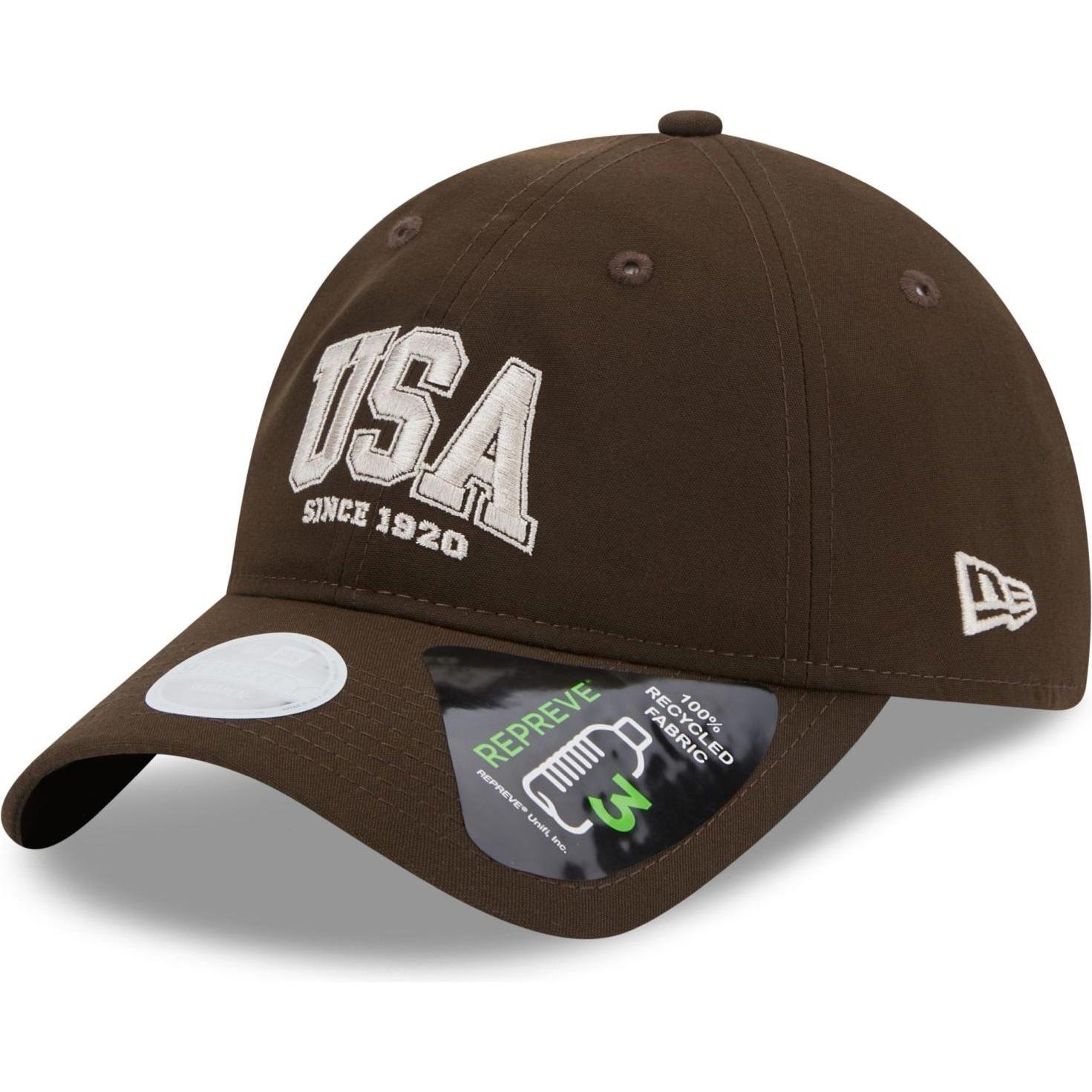 New Era, Damen, Cap, 9Twenty Usa 1920 Walnut, Braun