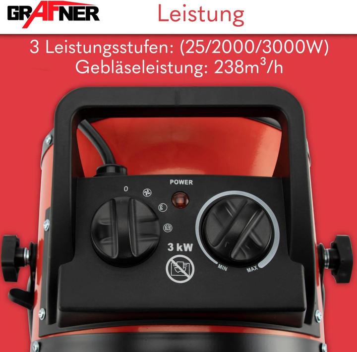 Actual product image Grafner Electric heater (3000 W)