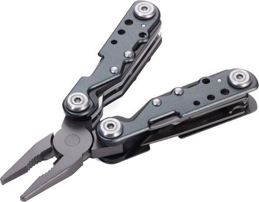 Actual product image Troika ARBEITSGERÄT mini multifunction tool with 10 functions, matt grey (10 Functions)