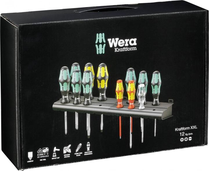 Produktbild Wera Kraftform XXL (Schlitzschrauben, Pozidriv-Kreuzschlitz (PZ), Phillipps-Kreuzschlitz (PH))
