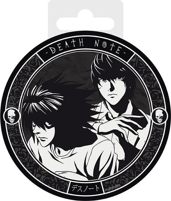 ABYstyle Death Note Sottobicchiere Ceramica: L & Light 10cm (1x, Dessous de verre)