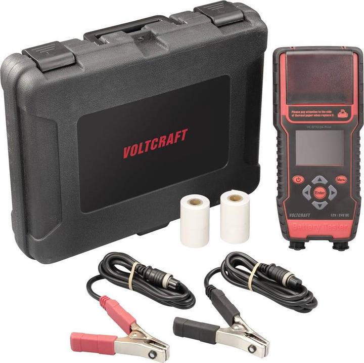 Image du produit Voltcraft VC-BT12/24-Print Testeur de batterie automobile 12 V, 24V Test de batterie 243mm x 110mm x 59mm
