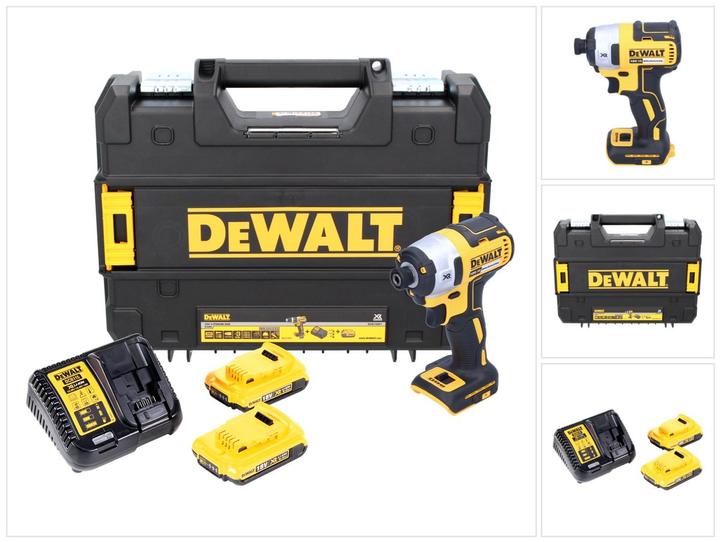 Productafbeelding DeWalt DCF 887 D2 Accu Slagmoersleutel 18V 205Nm 1/4" Borstelloos + 2x Accu 2.0Ah + Snellader +