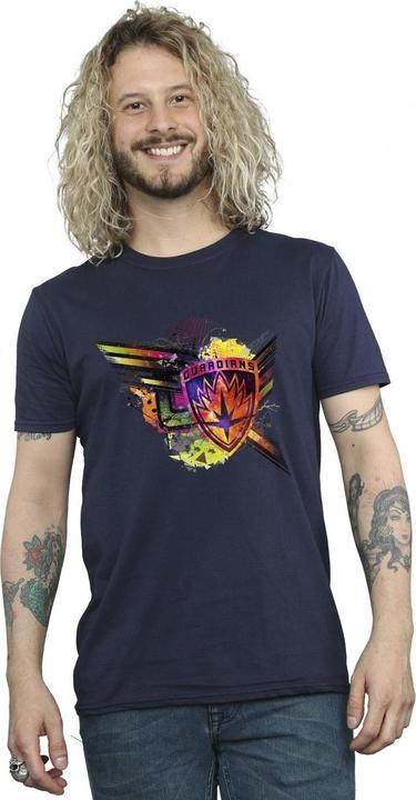 Produktbild Guardians Of The Galaxy Abstract Shield Chest TShirt (S)