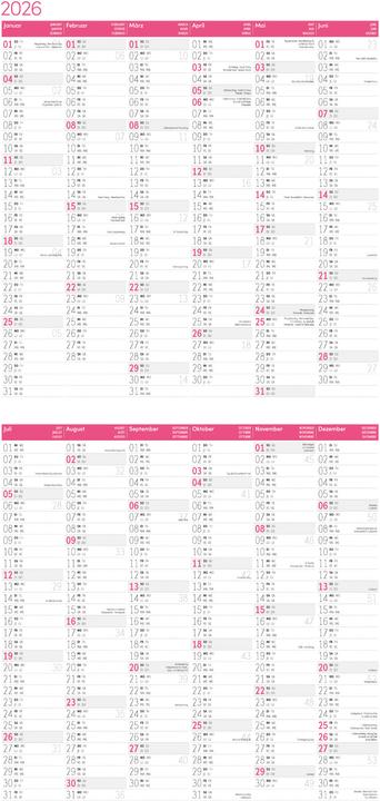 Produktbild Dancing Animals Kalender 2026