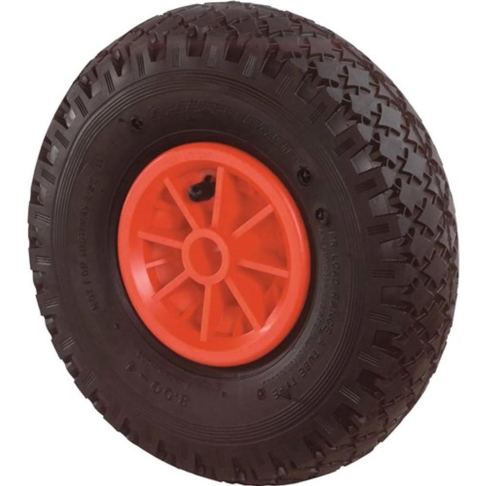 BS Rollen, Möbelrollen, Luftrad Rad-Ø 260 mm Tragfähigkeit 100 kg Ersatzrad Stollenprofil Gleitlager
