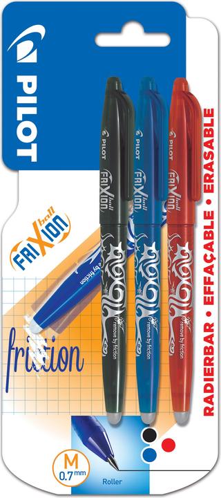 Immagine prodotto Pilot FriXion Ball (Multicolore, Rosso, Nero, Blu, 3 x)