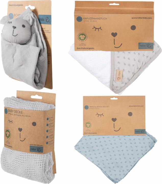 Image du produit Roba Set cadeau soin bébé Lil Planet gris