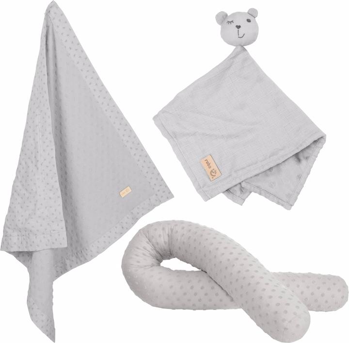 Actual product image Roba Gift set baby cuddle and play Lil Planet gray