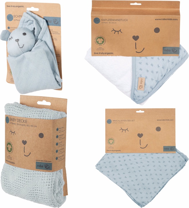 Actual product image Roba Gift set baby care Lil Planet turquoise
