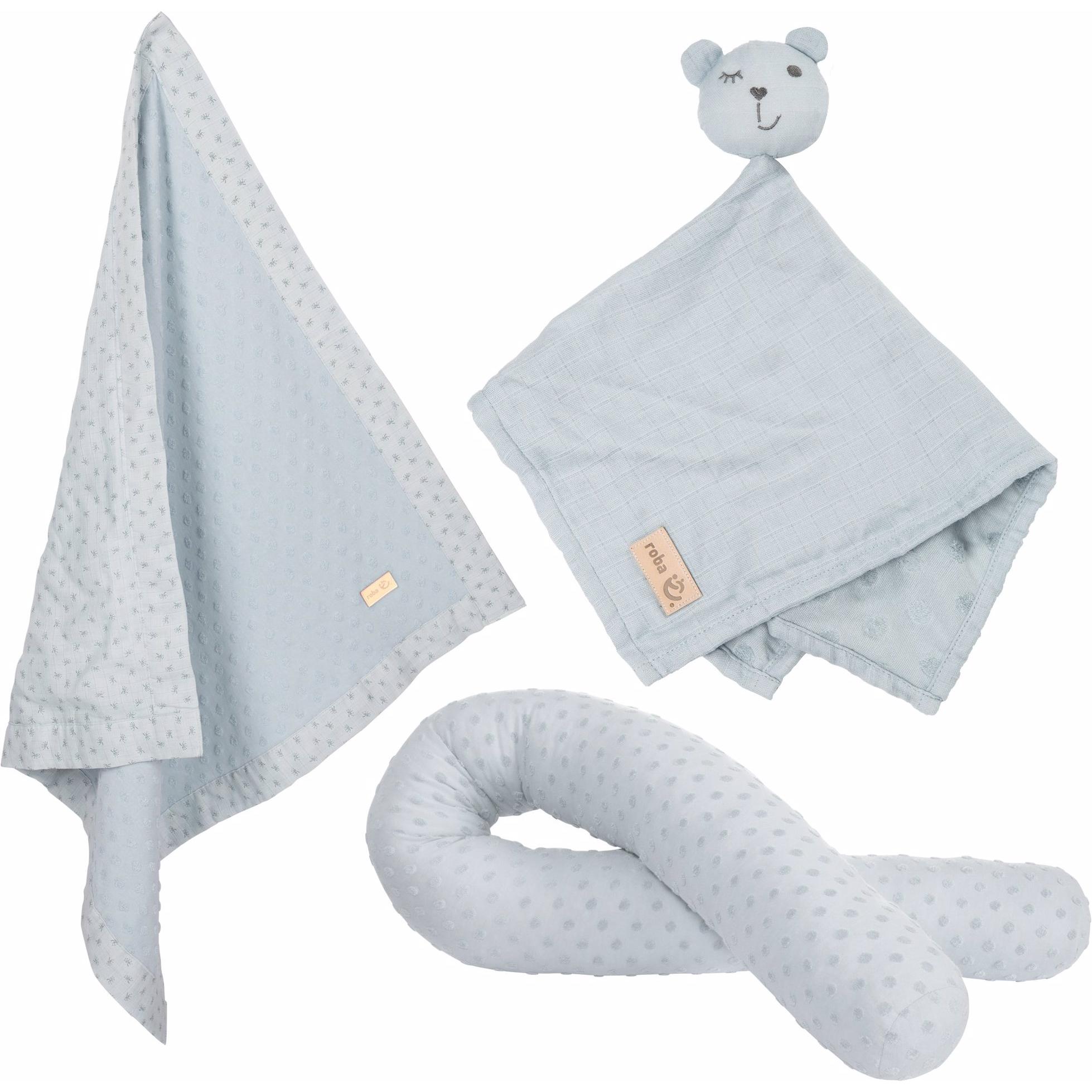 Roba, Schmusetuch, Geschenkset Baby Kuscheln und Spielen Lil Planet türkis