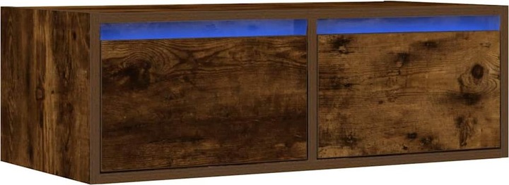 Immagine prodotto VidaXL Mobile TV con luci LED in rovere fumè 75x35,5x25 cm Mobile HiFi