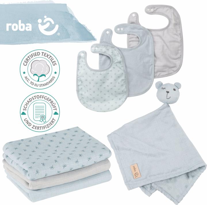 Actual product image Roba Gift set Baby Essentials Lil Planet turquoise