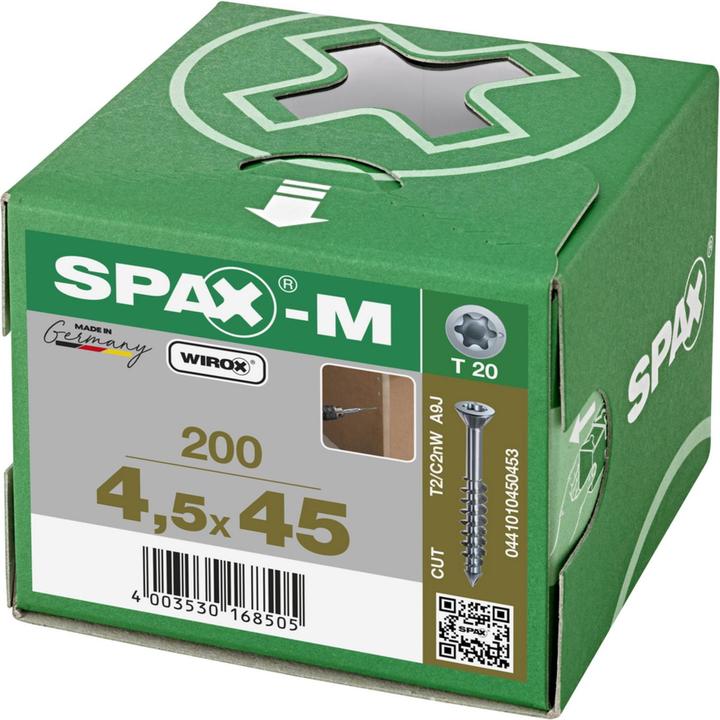 Image du produit Spax Senkkopf T-Star Plus T20 Teilgewinde Cut Wirox (200 Vis par pièce)