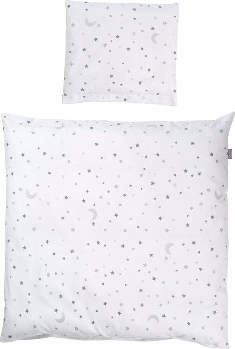 Actual product image Roba Cradle bedding star magic grey