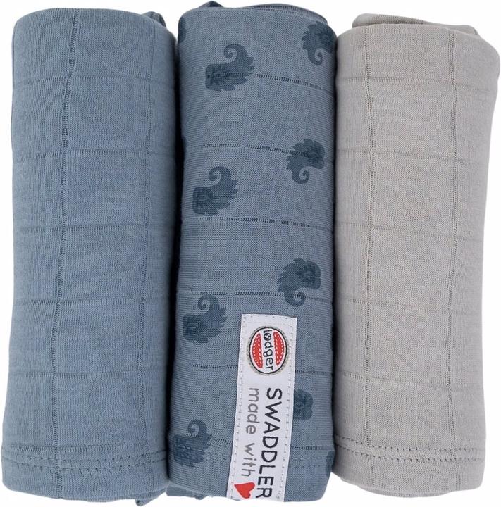 Actual product image Lodger Swaddler 3 Pack Knot (70 cm, 70 cm)