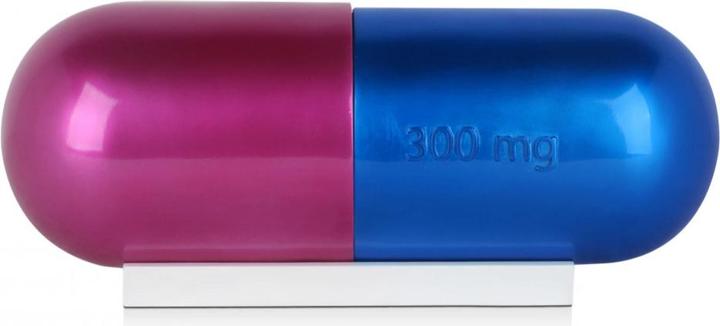Immagine prodotto Scultura di design Pillola dell'amore eterno - Fuxia