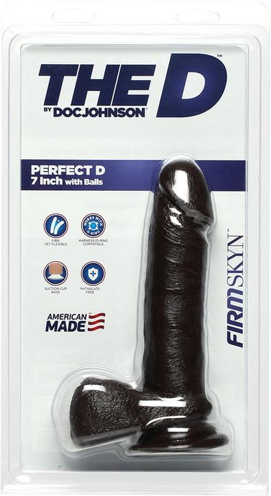 Actual product image Doc Johnson Perfect D - 7 Inch With Balls Firmskyn
