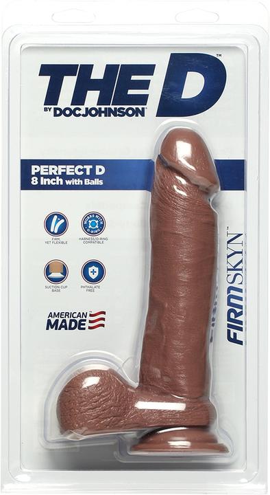 Produktbild Doc Johnson Perfect D - 8 Inch With Balls Firmskyn