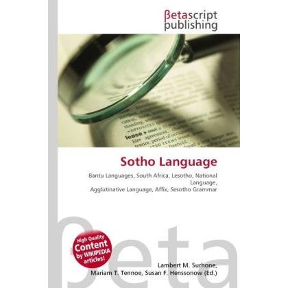 Sotho Language, Fachbücher von Lambert M. Surhone, Miriam T. Timpledon, Susan F. Marseken