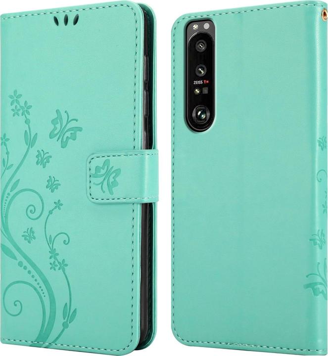 Produktbild Cadorabo Flower Book Hülle (Sony Xperia 1 III)