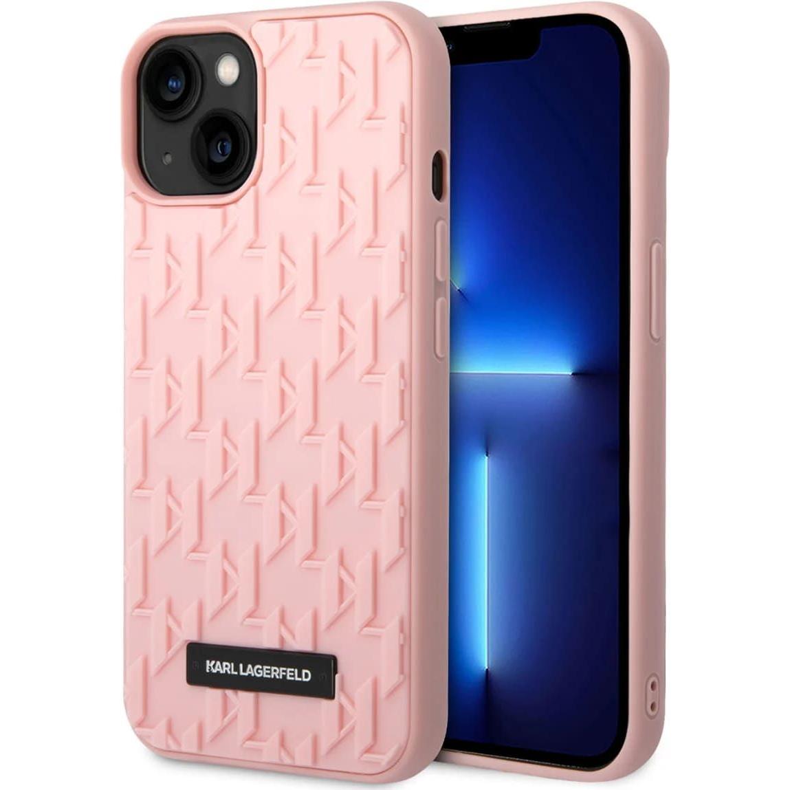 Karl Lagerfeld KLHCP14MRUPKLPP iPhone 14 Plus 6,7" hardcase ró?owy/pink 3D Monogram (Apple iPhone 14 Plus), Smartphone H...