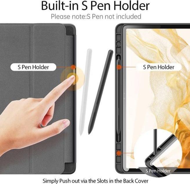 Productafbeelding Dux Ducis Etui Domo Samsung T870 / T875 Tab S7 11 / X700 / X706 Tab S8 zwart (Galaxy Tab S7, Galaxy Tab S8)