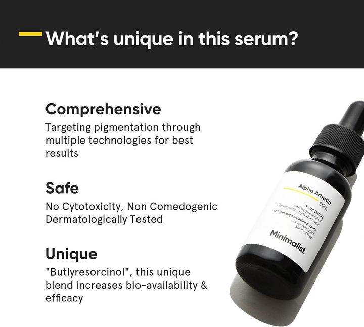 Actual product image Minimalist Alpha Arbutin 02% Face Serum (30 ml)