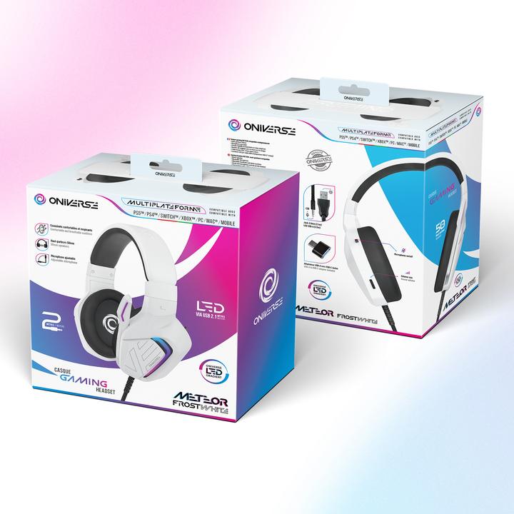 Image du produit Oniverse Gaming Headset Meteor - Frost White (Filaire)