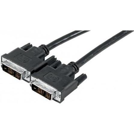 Exertis Connect Cavo monitor DVI, single link, 18+1pin DVI-D St./St., 1,0 m Per collegare monitor e proiettori m (1 m), Cavo video