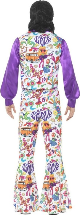 Produktbild Smiffys Groovy 60er Jahre Hippie Kostüm (Männer) (XL)