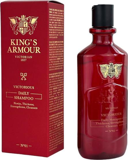Actual product image King's Armour VICTORIOUS Daily Shampoo-350 ml (350 ml, Liquid shampoo)