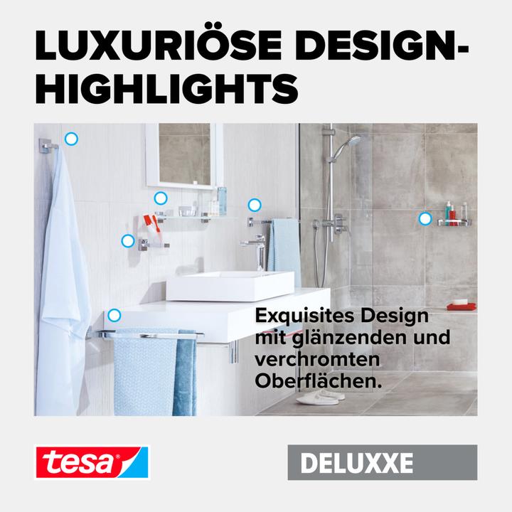 Actual product image tesa DELUXXE Towel ring incl. adhesive solution without drilling