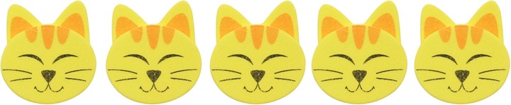 Actual product image Glorex Foam rubber sticker 18 pcs cats, self-adhesive