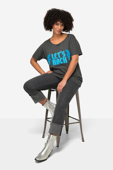Image du produit Angel of Style T-shirt oversized Let's Rock, col rond (46)