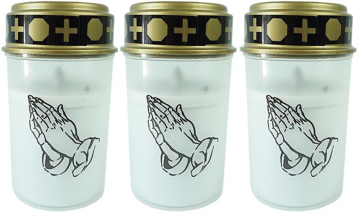 Immagine prodotto Novaliv Luce sepolcrale a LED Bianca Effetto Sfarfallio Permanente incl. Batterie Candele sepolcrali (3 pz.)