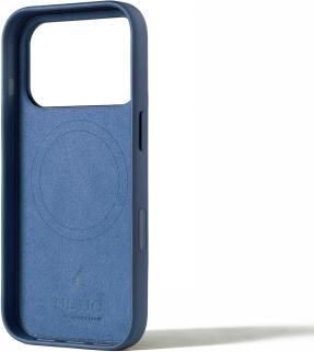 Actual product image Mujjo Leather Case - etui skórzane do iPhone 17 Pro kompatybilne z MagSafe (monaco blue) (Apple iPhone 17 Pro)